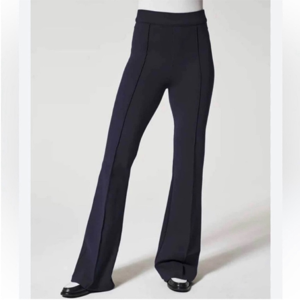 Spanx Hi Rise Ponte Knit Flare Pants in Classic Navy
